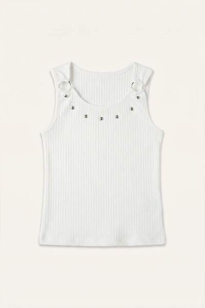 DeFacto Crew Neck Stoned Dark Anthracite Undershirt for Girls H7256A826Hs