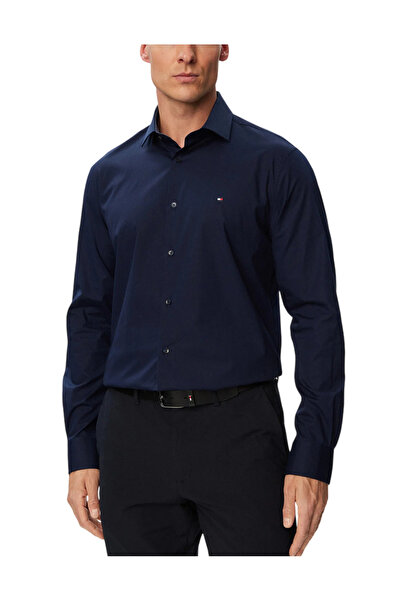 Tommy Hilfiger Ανδρικό Πουκάμισο Navy Μπλε MW0MW43749-DCC