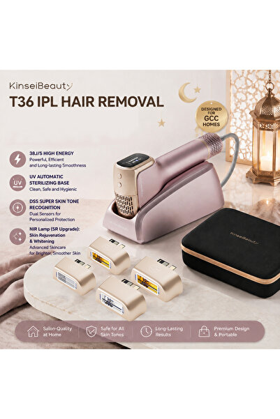KINSEI BEAUTY T36 Laser Hair Removal Device 5in1 Cooling Painless 999,999 Fla...