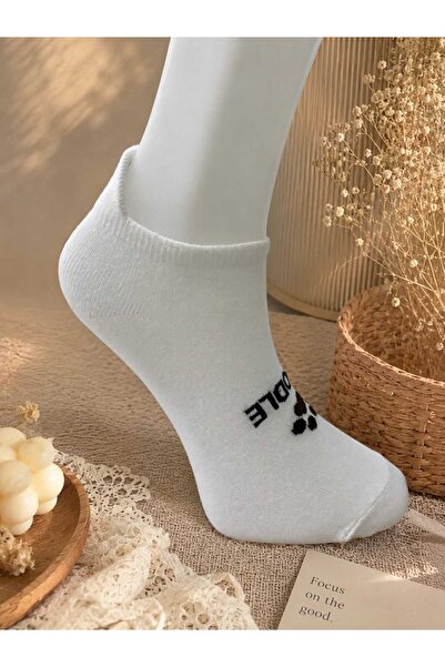 your trend socks 12 Çift Kadın Dikişsiz Bambu Patik Çorap, Terletmeyen, Kokusuz, Pamuklu Çorap - Mevsimlik - Karışık Renk/Desen