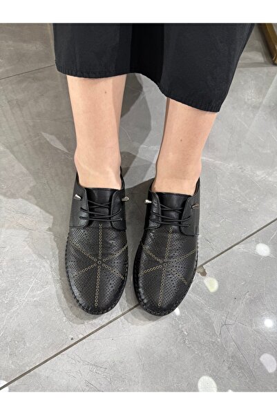 DERİ KABUSU Flat Sole Soft Women's Shoes