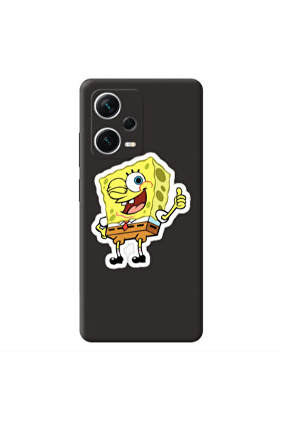 Other Xiaomi Poco X5 spongebob2 Black Colored Silicone TPU Θήκη