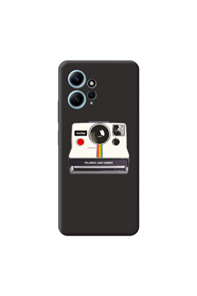 Other Xiaomi Redmi Note 12 4G Polaroid land camera Black Colored Silicone TPU...