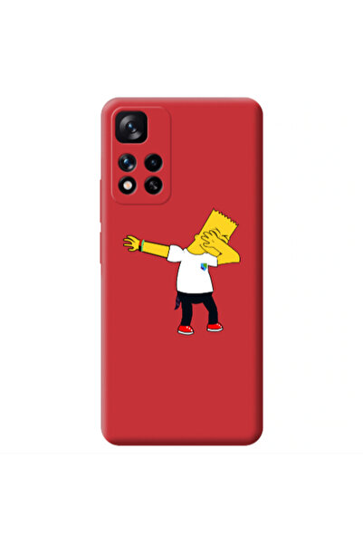 Other Xiaomi Redmi Note 11 Pro 5G Simpsons2 Red Colored Silicone TPU Θήκη