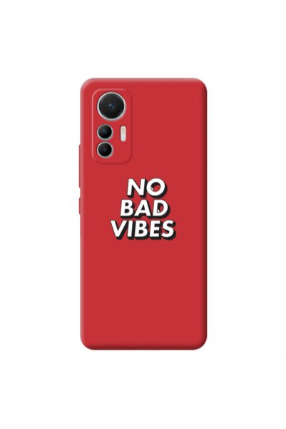 Other Xiaomi Mi 12 Lite No bad vibes Red Colored Silicone TPU Θήκη