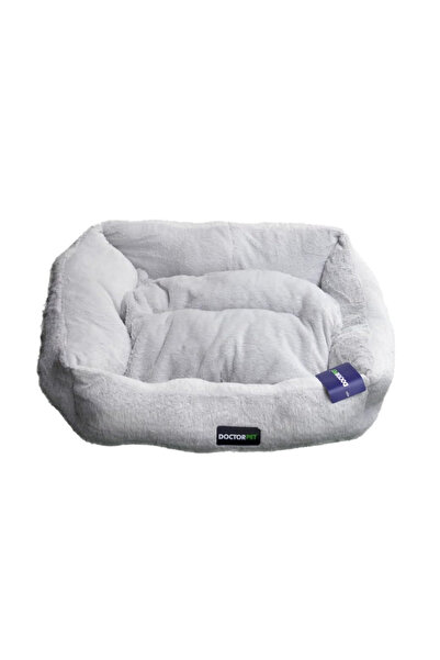 Doctor Pet Brownie Series Rectangle Pet Bed Medium - 70x60x22cm - Soft Washab...