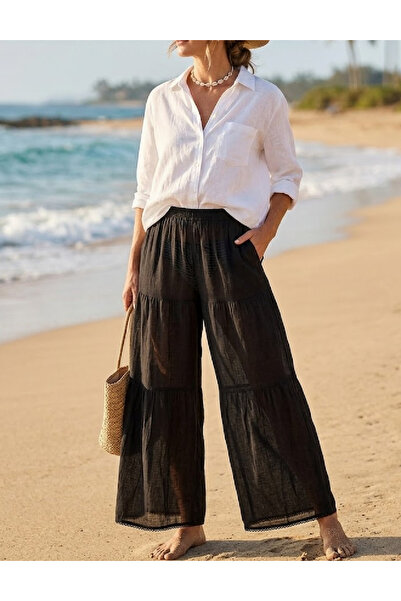 Evendi Pantaloni de plaja, Negru