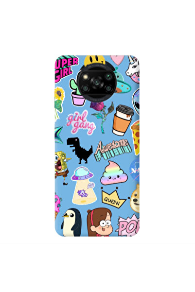 Other Xiaomi Poco X3 /X3 Pro Cartoon queen Blue Colored Silicone TPU Θήκη