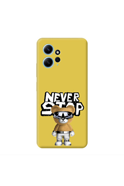 Other Xiaomi Redmi Note 12 4G Never stop Yellow Colored Silicone TPU Θήκη