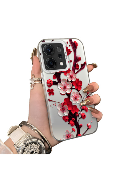 Hontinga Oppo Reno 14F 5g Compatible Silicone Edge Hard Back Case Couple Phon...