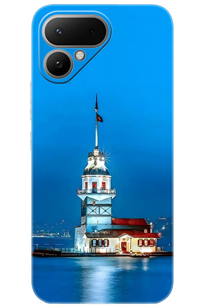 TECNO Pova Curve 2 5G (LK7k) Uyumlu Kılıf Desen Baskılı Silikon Kız Kulesi ST...
