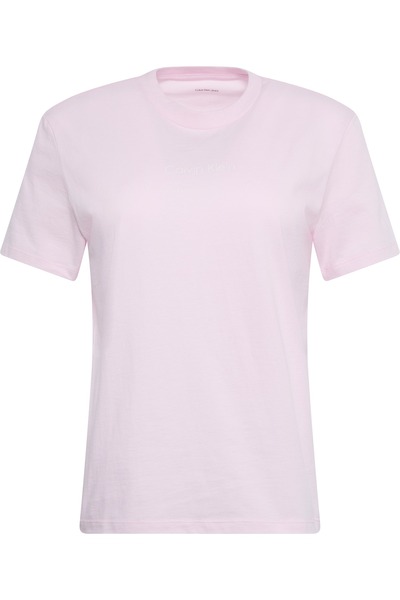 Calvin Klein Kadın SS Multi Logo Grafik Detaylı T-shirt