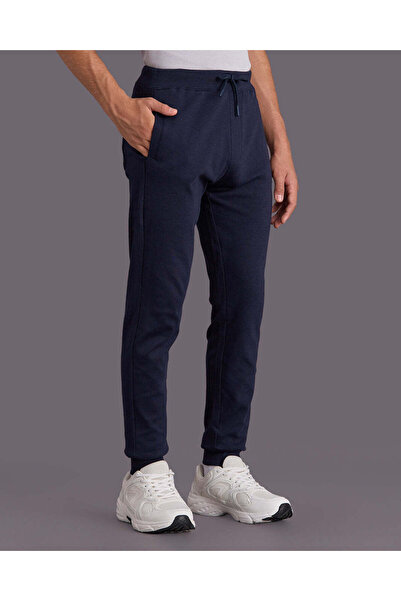 REDTAG بنطال رياضي سادة أزرق داكن للأولاد الكبار