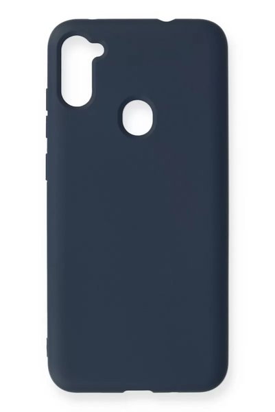 Generic Brand Samsung Galaxy A11 Case Nano Velvet Silicone - Navy Blue
