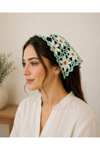 Örgü Eşarp Bandana
