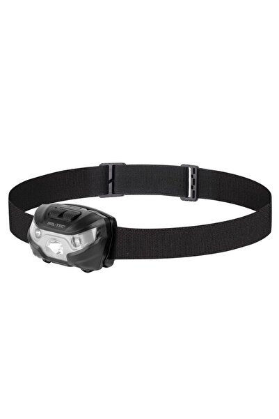 Mil-Tec Lanterna frontala Mil-Tec, 200 lumeni, neagra, 62x44x45mm