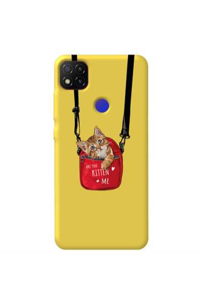 Other Xiaomi Redmi 9c Kitten Me Yellow Colored Silicone TPU Θήκη