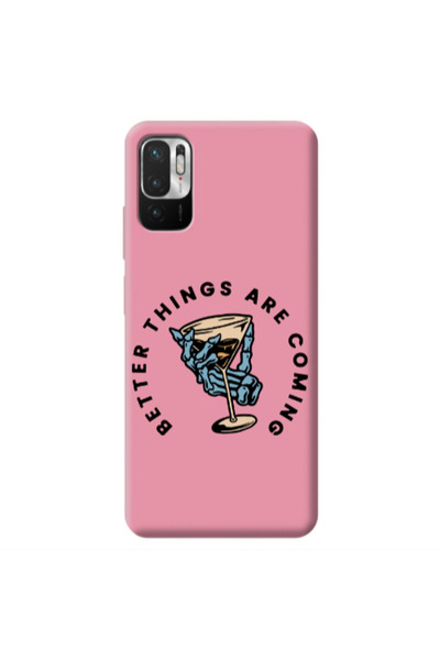 Other Xiaomi Redmi Note 10 Pro 5G Better Things Are Coming Pink Colored Silic...
