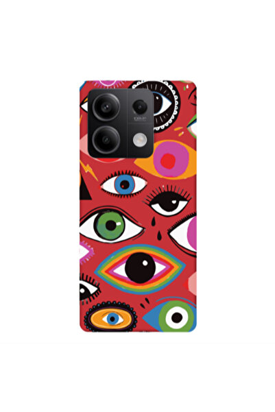 Other Xiaomi Redmi Note 13Pro 5G Colorful eyes Red Colored Silicone TPU Θήκη