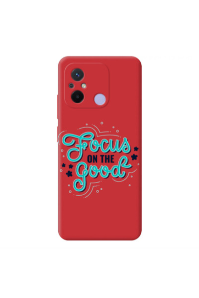 Other Xiaomi Redmi 12C Focus On The Good Red Colored Silicone TPU Θήκη