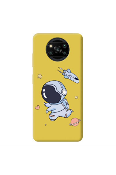 Other Xiaomi Poco X3 Pro Aduket Yellow Colored Silicone TPU Θήκη