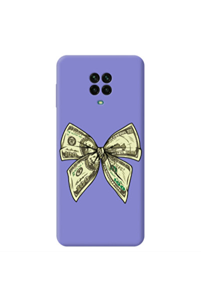 Other Xiaomi Redmi Note 9 Pro Bowtie Dollars Purple Colored Silicone TPU Θήκη