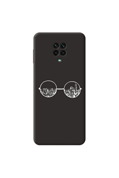 Other Xiaomi Redmi Note 9 Pro Sunglasses Black Colored Silicone TPU Θήκη
