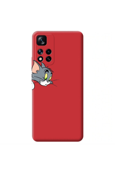 Other Xiaomi Redmi Note 11 Pro 5G Tom 1 Red Colored Silicone TPU Θήκη