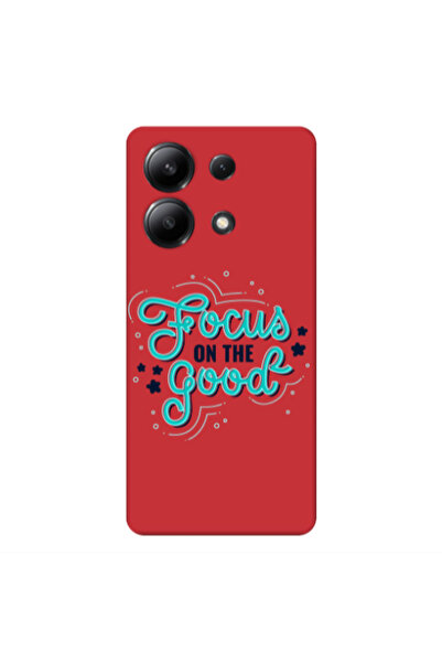 Other Xiaomi Redmi Note 13 4G Focus On The Good Red Colored Silicone TPU Θήκη