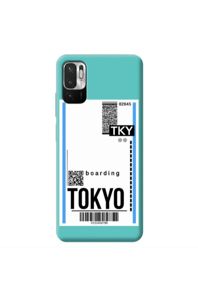 Other Xiaomi Redmi Note 10 Pro 5G Tokyo Boarding Turquoise Colored Silicone T...