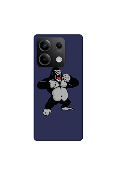 Other Xiaomi Redmi Note 13 5G Angry Gorilla2 Dark blue Colored Silicone TPU Θήκη