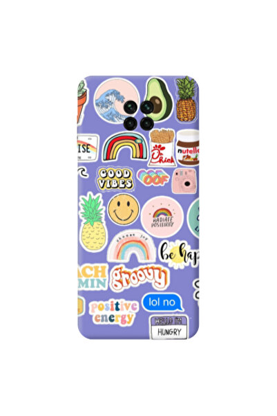 Other Xiaomi Redmi Note 9 Pro Good vibes Purple Colored Silicone TPU Θήκη