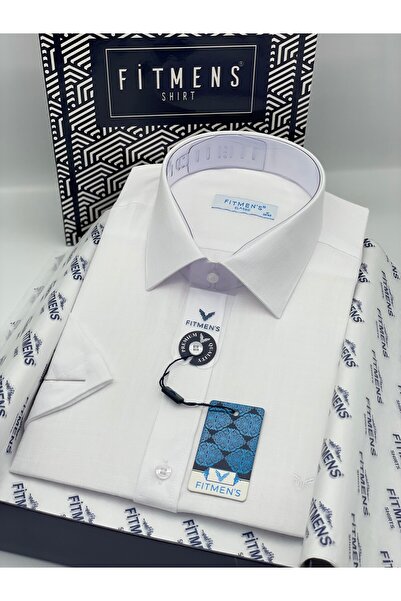 Fitmens Classic Short Sleeve Linen Collar Button down Comfortable Fabric Gift...