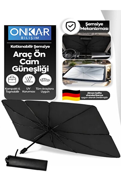 Onkar Bilişim Araba Güneş Gölge Koruyucu Yenilenmiş Yansıtma Teknoloji Şemsiy...