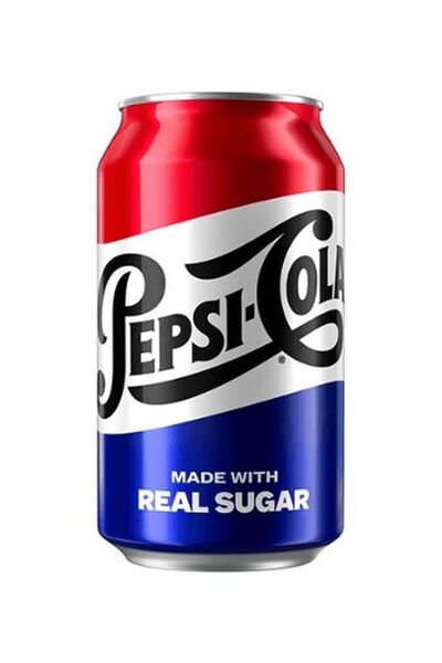 Pepsi كولا مصنوعة من السكر الحقيقي 222 مل