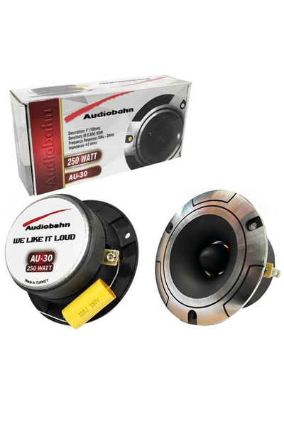 Spl Dome Tweeter 250w 10cm Audiobahn AU-30