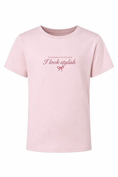 trender تي شيرت I Look Stylish Stone للفتيات 26YDT1000055