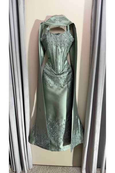 To Be Turquoise Evening Dress