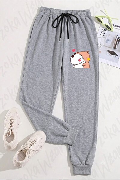 ZOKAWEAR Unisex Bubu Dudu, Cute Couple Printed Sweatpants