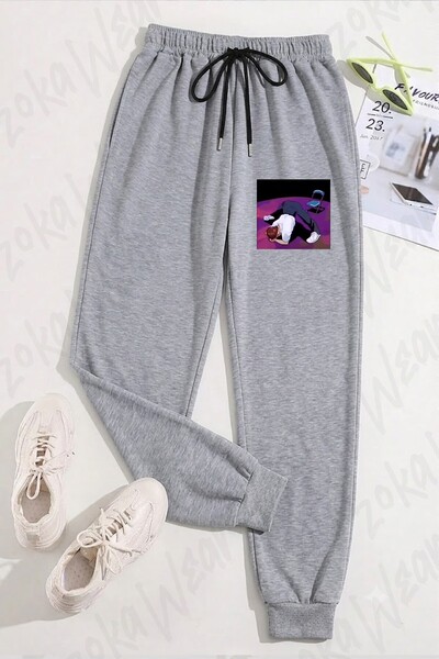 ZOKAWEAR بنطلون رياضي مطبوع للجنسين من Someone Help Shinji