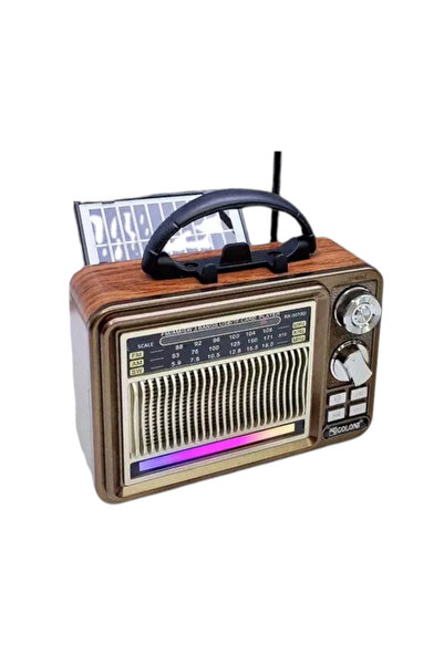 Tradesor Επαναφορτιζόμενο ραδιόφωνο Retro με ηλιακό πάνελ - RX-307SD - 370052...