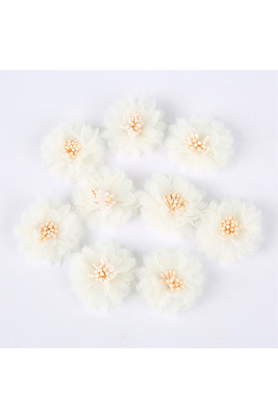 Choice7 10PCS 08A HG9508 10Pcs Chiffon Artificial Flowers DIY Flowers Headwea...