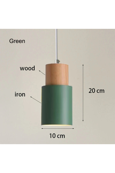 Choice6 110V Green Minimalist Chandelier Bedroom Bedside Lamp Modern Nordic R...