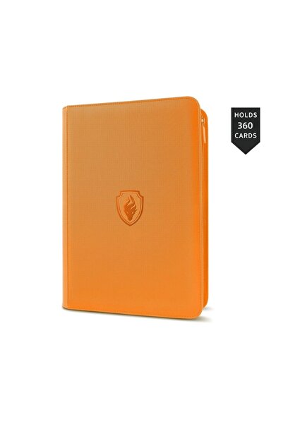 choice2 orange-LT360 9 Pocket Card Binder 360 Pockets Double Sided with Sleev...