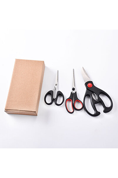 Choice three-piece set Three sets of stainless steel kitchen scissors, multif...