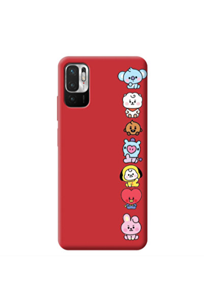 Other Xiaomi Redmi Note 10 Pro 5G Lovely animals Red Colored Silicone TPU Θήκη