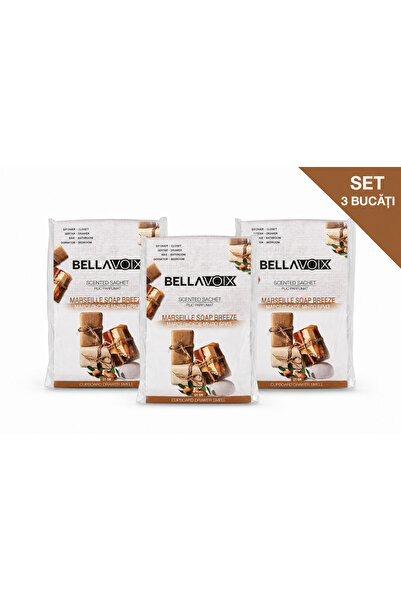 BELLAVOIX Plicuri Parfumate pentru Dulap și Sertare, Set 3 Bucăți x 21 g, Par...