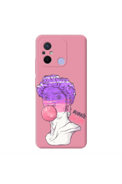 Other Xiaomi Redmi 12C Pin Bubble Pink Colored Silicone TPU Θήκη