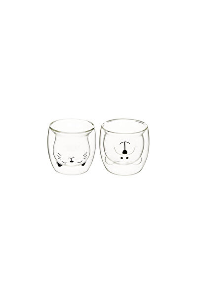 Secret de Gourmet Set of 2 Animaux glasses, borosilicate glass, 250 ml 2 pcs