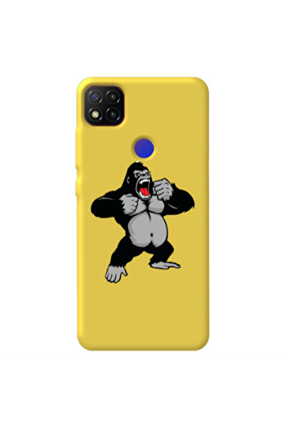Other Xiaomi Redmi 9c Angry Gorilla2 Yellow Colored Silicone TPU Θήκη